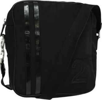 Dior Pre-owned Cross Body Bags, female, Black, Size: ONE SIZE Pre-owned Vintage Nylon Shoulder Bag