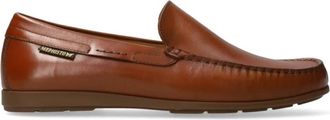 Mephisto Bruine leren heren mocassin - Heren - Loafers - Bruin - 40 EU - Schoenen