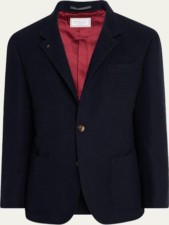 Brunello Cucinelli Mens Cashmere Blazer-Style Coat