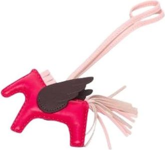 Herm&egrave;s Pre-owned Accessories, female, Pink, Size: ONE SIZE Pre-owned Rodeo Pegase Bag Charm
