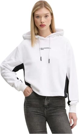 Karl Lagerfeld Mujer, Sudaderas, Blanco, Talla: L