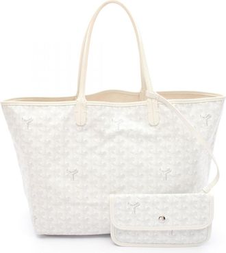 Goyard Coated Canvas White Tote Bags