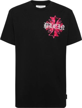 Philipp Plein Heren, Tops, Zwart, Maat: XL Katoen