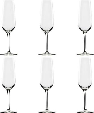 10 Strawberry Street Set Of 6 Vail Glassware: Flute Glass