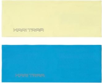 Kari Traa Una Headband 2-Pack Stirnband f&uuml;r Damen | blau/gelb
