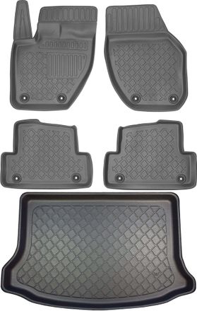 OEM Juego De Alfombrillas Para Coche Y Maletero Para Volvo V40 Ii / V40 Cross Country Hatchback / Suv (desde Julio De 2012 Hasta 2019)