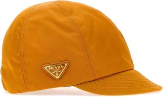 Prada Womens Re-Nylon Baseball Cap Orange Recycled Polyamide Excluding