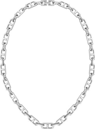 BOSS Polished and brushed chain necklace