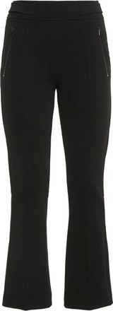 Max Mara Broeken, Dames, Zwart, 2Xs, Nylon, Elegante zwarte broek, uitlopend en veelzijdig
