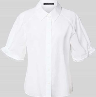 Luisa Cerano Luisa Cerano Bluse mit 1/2-Arm und Hemdblusenkragen in Weiss, Gr&ouml;&szlig;e 34