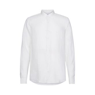 Calvin Klein K10K105389 Coreana Shirt - Heren - Casual Overhemden - Wit - 2XL - Linnen - Overhemden