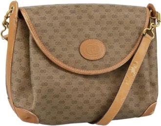 Gucci Pre-owned Leather gucci-bags - Dames - Vintage Schoudertas - Beige - ONE Size - Leer - Vintage