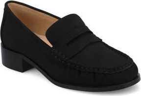 Journee Collection Danna Ruched Loafer in Black at Nordstrom Rack, Size 8.5