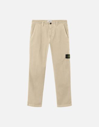 Stone Island Mens S0184 COMPASS TROUSERS - Cream - Size: 30