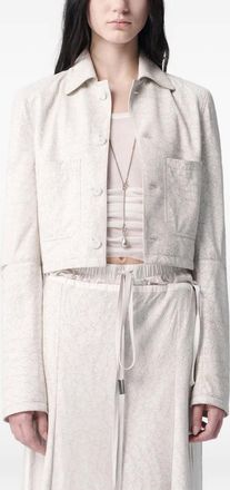 Ann Demeulemeester Giacca crop Phae - Bianco