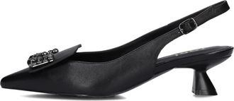 Lodi Elegante Rinola Slingback Hakken - Dames - Pumps - Zwart - 37 EU - Wol - Schoenen