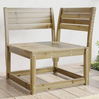 vidaXL Sof&aacute; Esquinero De Jard&iacute;n Madera De Pino Impregnada 73x73x78 Cm Vidaxl