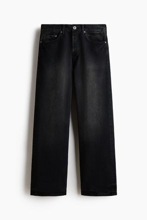 H&M Loose Jeans - Denimschwarz