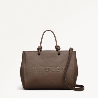 Radley London Coffee Medium Ziptop Grab Bag Ridgeway Gardens SS26 Radley London