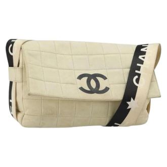Chanel Pre-owned Vintage Schoudertas - Dames - Pre-owned - Wit - Maat: ONE Size Leer