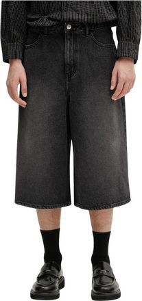Ader Error SV Tag Short Jeans 01 - Heren - Denim shorts - Zwart - L - Katoen - Korte Broeken