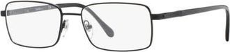 Sferoflex 55mm Rectangle optical glasses in Black at Nordstrom