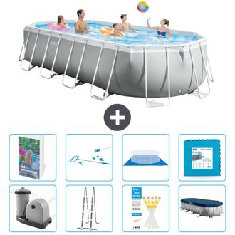 Intex Piscina Prism Frame Oval - 610x305x122 Cm - 9-piezas S539