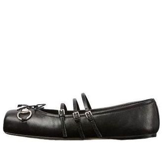 Gucci (WMNS) Gucci Horsebit Ballet Flat Black 814318-AAEA4-1000