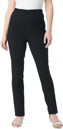 Roaman's Knit Jean Jegging in Black at Nordstrom, Size 44