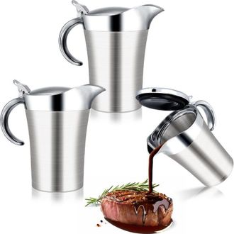 OEM Thermo Sauci&egrave;re - Acero Inoxidable Doble Pared - 750 Ml - Para Salsas Calientes Y Fr&iacute;as - 2 Unidades