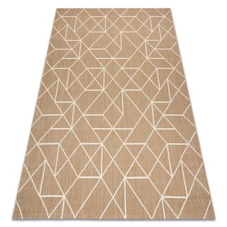 RugsX RugsX Flat Rug in Beige | Size: 200 cm x 290 cm