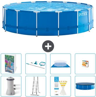 Intex Piscina Con Estructura Redonda - 457x122 Cm - 9-piezas S647