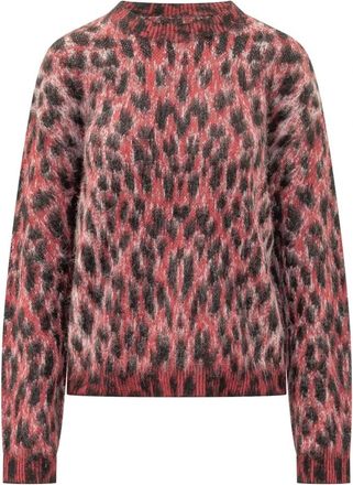 Laneus Jumper Boxy Fit - Dames - Ronde hals truien - Rood - S - Truien & Vesten