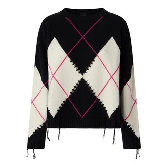 Pinko Maglione Berna Traforato - female - PINKO - Round-neck Knitwear - Multicolor - XS - Knitwear