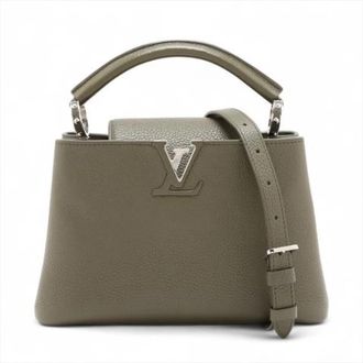 Louis Vuitton Pre-owned Capucines BB Handtas - Dames - Vintage Handtas - Groen - ONE Size - Leer - Vintage