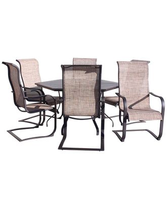 Courtyard Casual Santa Fe 7Pc Hexagon Dining Set