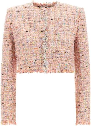 Balmain Spencer Blazer - Dames - Blazers - Roze - XS - Katoen - Jassen