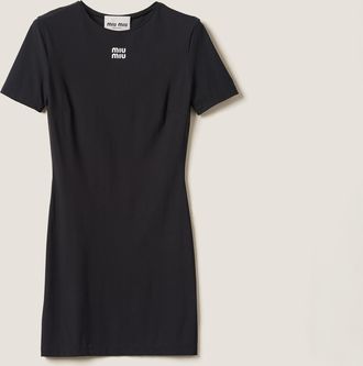 Miu Miu Stretch jersey minidress