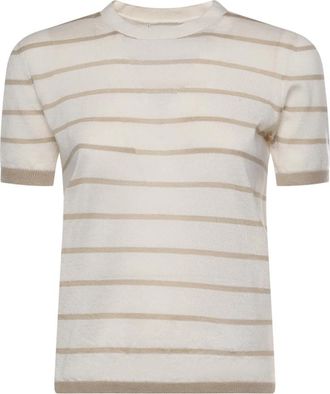 Max Mara T-Shirts - Dames - T-shirts - Beige - L - Tops