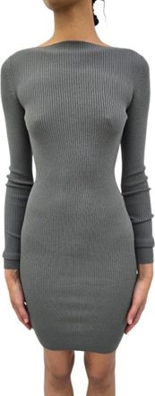 Rick Owens Kleedjes, Dames, Grijs, S, Wol, Al Dress