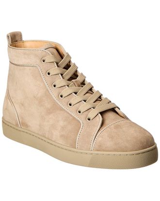 Christian Louboutin Louis Orlato Suede High-Top Sneaker