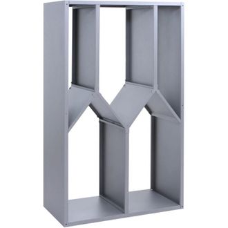 Hhg [nunca Usado] Almac&eacute;n Para Le&ntilde;a Hhg-741, Estanter&iacute;a Para Le&ntilde;a/le&ntilde;a Para Chimenea Almac&eacute;n Para Madera Cobertizo Para Madera Exterior Metal 160 X 95 X 5