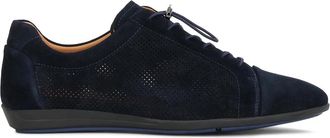 Kazar marineblauwe instapschoenen met elastische band - Heren - Veterschoenen - Blauw - 40 EU - Leer - Schoenen