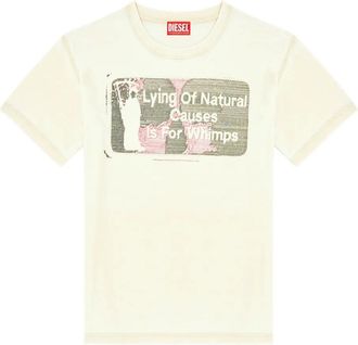 Diesel T-Norm-T2 graphic-print T-shirt - men - Polyester/Cotton - L - Neutrals