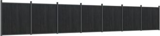 Berkfield Home Fence Panel Grey 1218x186 cm WPC