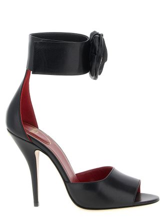 Valentino Garavani Womens Drip Rose Sandals