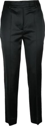 Mauro Grifoni Straight Broeken - Dames - Straight fit broeken - Zwart - 2XS - Wol - Broeken