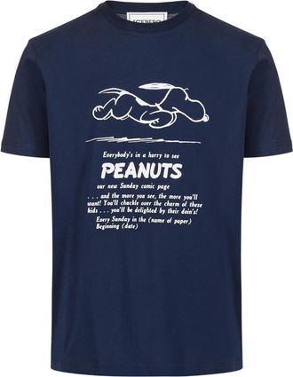 Iceberg Klassiek T-shirt met normale pasvorm - Heren - T-shirts - Blauw - L - Katoen - Tops