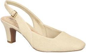 Easy Street Ritsa Slingback Pump in Natural Linen at Nordstrom Rack, Size 9.5