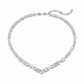 Swarovski Mesmera Zilveren Ketting - Dames - Kettingen - Grijs - ONE Size - Accessoires